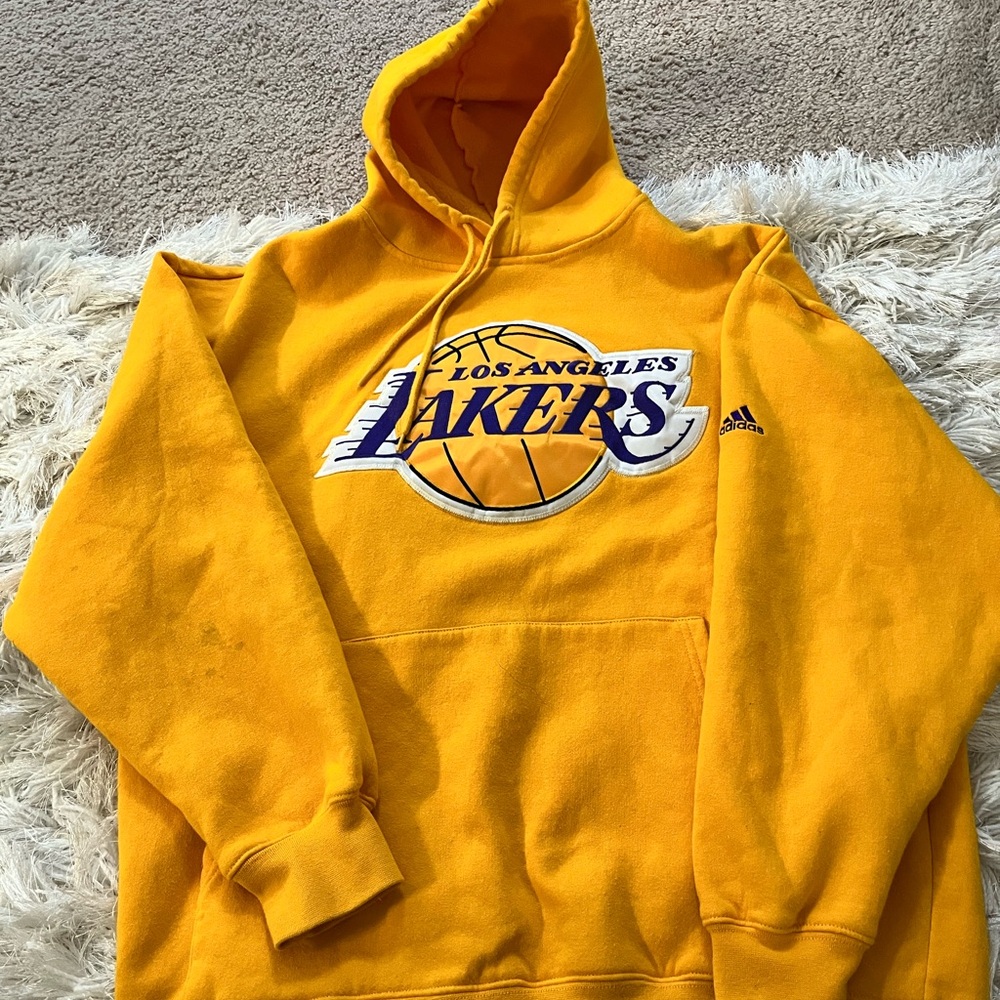 Adidas Los Angeles Lakers Yellow Hoodie